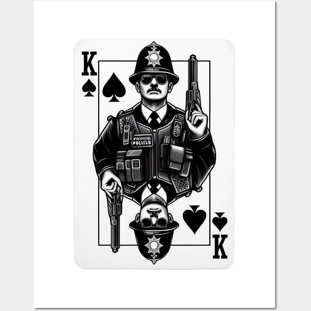 Policeman Playing Card Wall Art by Dmytro